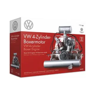 Franzis 67308 Volkswagen Vw 4-cylinder Boxer Engine 2 In 1, Faithful Engine Kit In Scale 1, 4, Including Sound Module, Instructions And 100-page