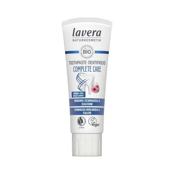 Lavera Toothpaste Complete Care - Without Flouride & Dyes - With Organic Echinacea & Calcium - Flouride-Free Toothpaste - Gentle To The Teeth - Dental thumbnail