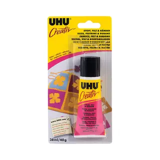 Uhu Speciale Lijm "Creativ" - Stof, Vilt & Linnen 38 Ml