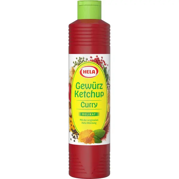 Hela - Kruidenketchup Curry - Delicaat - 800 Ml - Doos 12 Fles thumbnail
