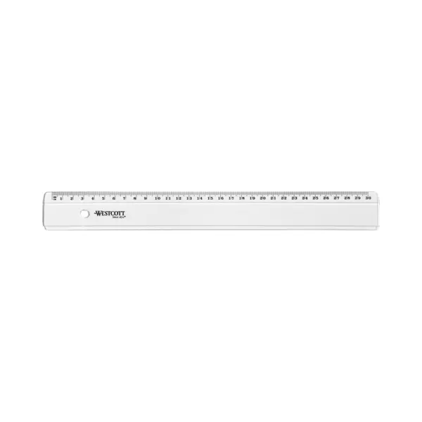 Westcott, Linialen, Plastic Liniaal (30 cm, Plastic) thumbnail