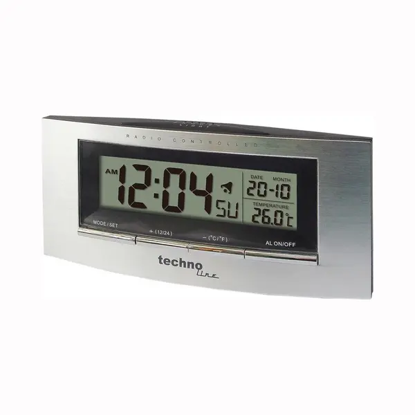 Technoline WT182 Digital alarm clock Silver thumbnail