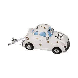Out Of The Blue Spaarpot Van Keramiek Met Hangslot Blauw 11 X 14, 5 X 9, 5 Cm