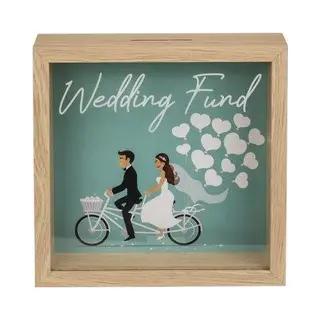 Out Of The Blue Sparschwein Aus Holz/Sammlung Für Eine Hochzeit Hochzeitskasse/Maße, 20 X 20 Cm