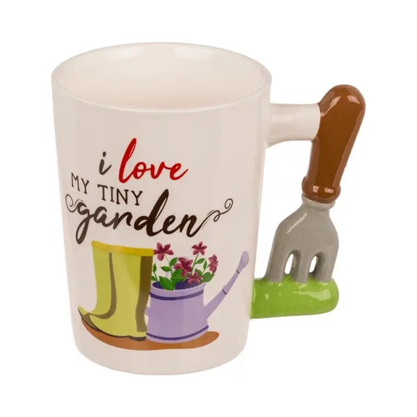 Out Of The Blue I Love My Tiny Garden Gärtner Kaffeebecher Mit Gartenhacke Als Henkel thumbnail