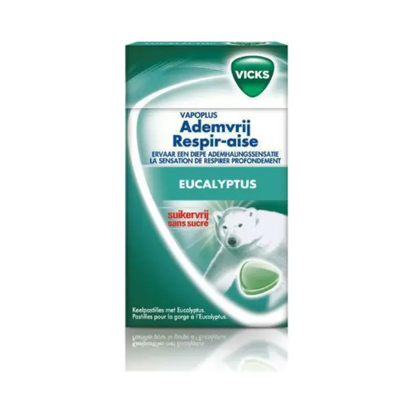 Vicks Ademvrij Eucalyptus Suikervrij 40 Gr thumbnail
