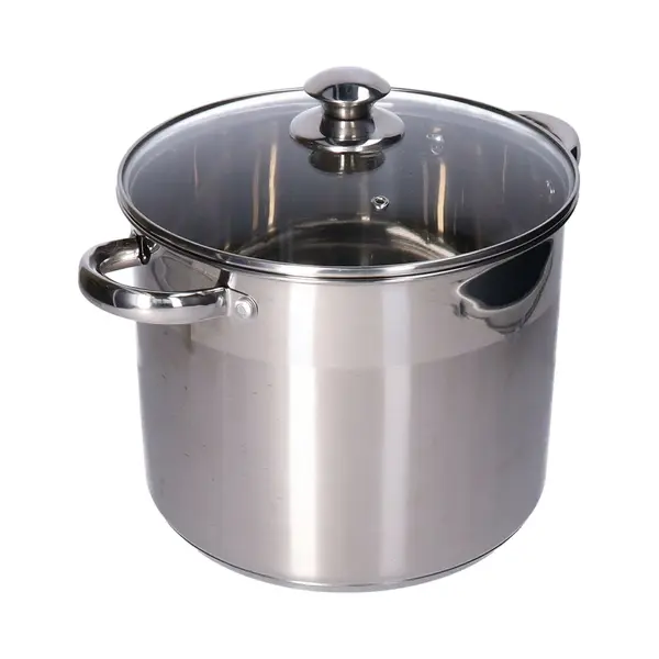 Haushalt International Kochtopf 10 Liter Universalkochtopf Edelstahl Großraumtopf, Edelstahl, Induktionsfäihg thumbnail