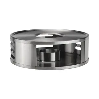 Haushalt International Edelstahl Stövchen Mit Teelichthalter Rund 15, 5cm 34012
