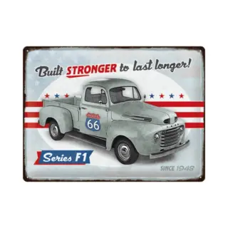 Nostalgic Art Merchandising Wandbord Special Edition - Ford - Series F1 Built Stronger To Last Longer