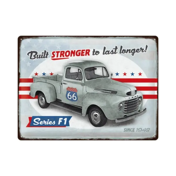 Nostalgic Art Merchandising Wandbord Special Edition - Ford - Series F1 Built Stronger To Last Longer thumbnail