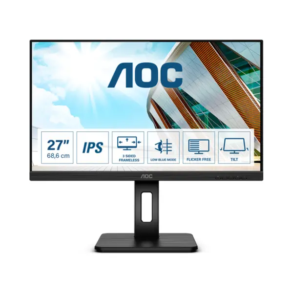 Aoc P2 Q27P2Q Computerbildschirm 68,6 cm (27") 2560 x 1440 Pixel Quad Hd Led Schwarz thumbnail