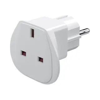 Goobay 94270 Netzstecker-Adapter Typ F Typ G (Vk) Weiß