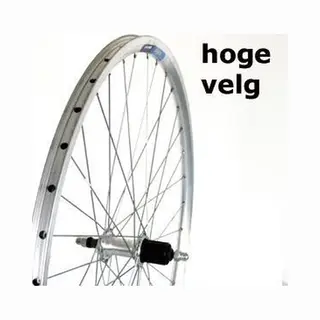 Roland Achterwiel 28 Vast Cass 8v Alu V-profil Zilver