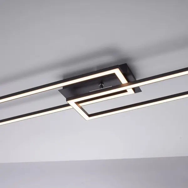 Just Light. GmbH Led-Deckenleuchte Iven, Dim, Schwarz, 101, 6x19, 8cm thumbnail