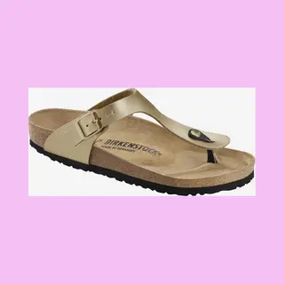 Birkenstock, Vrouwen, Sandalen, Gizeh Birko-Flor Smal, Goud, (37)