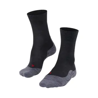 Falke TK5 Wandelsokken Anti Blaren, Lichte Padding Merinowol Sportsokken Heren Grijs - Maat 46-48