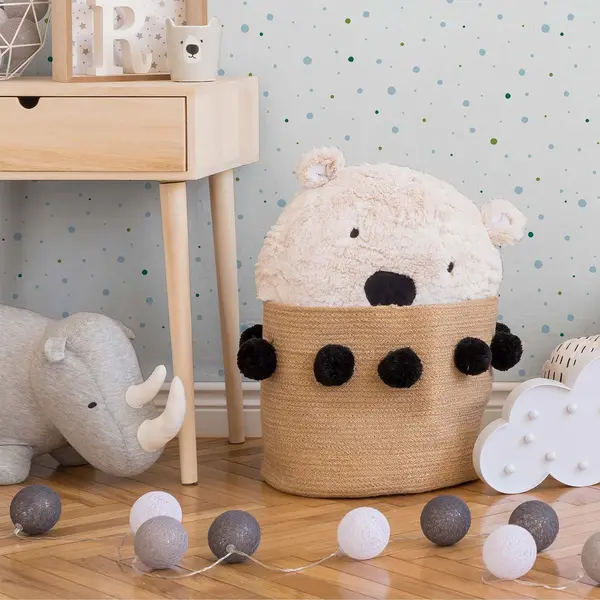 Stippen Behang | Kinderkamer - Blauw Wit Groen - A.S. Création Little Love thumbnail