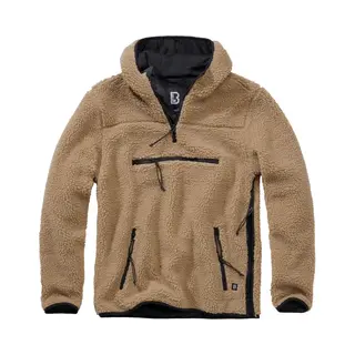 Brandit Fleece Jas ' Teddyfleece Worker' Camel