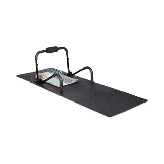 Relaxdays - Set Of 24 Interlocking Floor Protective Mats, 60 X 60 Cm Each, 9m², Surface Protection, Sound-absorbing, Black