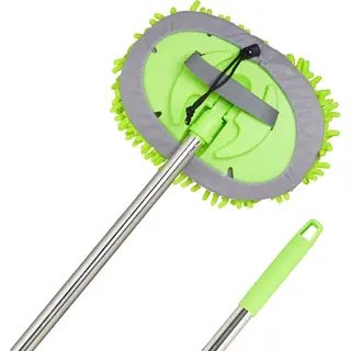 Auto Wasborstel - Telescopisch - 2-in-1 - 160 Cm - Microvezel - Interieur - Exterieur