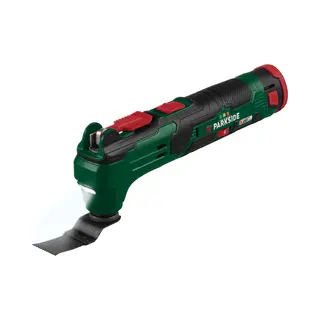 Parkside® Accu-multitool 12 V Met Accu En Lader - Complete Set Incl. Zaag- En Schuurbladen - Inclusief Accu En Lader - Met Deze Multitool Voer Je
