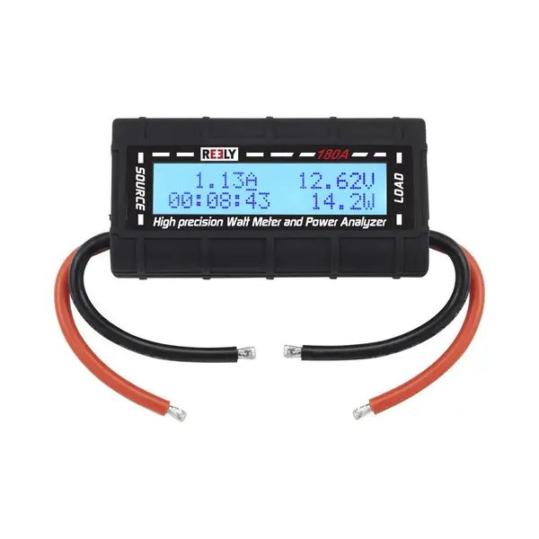 Reely 180 A Wattmeter En Poweranalyzer Stekkersysteem, Open Kabeleinden thumbnail