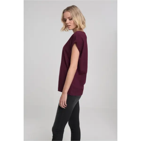 Urban Classics Ladies Extended Shoulder Tee T-shirt Scoop neck Short sleeve Cotton, Jersey thumbnail