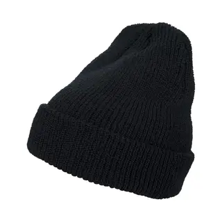Flexfit Cap Long Knit Beanie, Black, One Size, 1545K