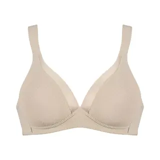 Naturana - Soft Bh Met Glansband En Patroon - 5918 - Beige - 85A