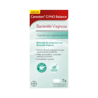 Canesten, Intieme Verzorging, Gyno Balance Capsule - Voor Bacteriële Vaginose - 7 Capsules Voor Vaginaal Gebruik (Intieme Gel)