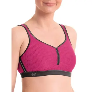 Anita - Performance Sport Bh Zonder Beugel – Roze/Antraciet - 90D