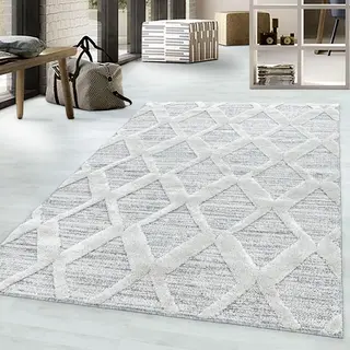 Ayyildiz Hali PISA1402004703GREY Teppich Rechteck Polypropylen (Pp) Grau