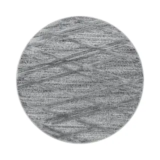 Ayyildiz Hali PISA1601604706GREY Teppich Rund Polypropylen (Pp) Grau