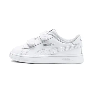 Puma Unisex Baby Puma Smash V2 L V Inf Sneaker, Puma White-Puma White, 23 Eu