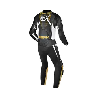 Berik Rsf-Tech Pro Perforated Zwart Wit Brons 1-Delig Motorpak - Maat 56 - Racepak