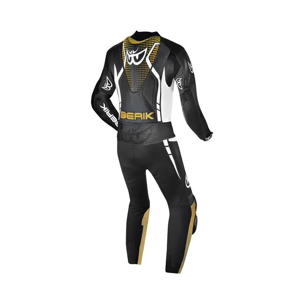 Berik Rsf-Tech Pro Perforated Zwart Wit Brons 1-Delig Motorpak - Maat 56 - Racepak thumbnail