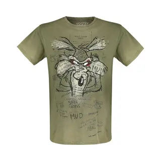 Looney Tunes Wile E. Coyote - Inner Thoughts T-Shirt Khaki In Xl