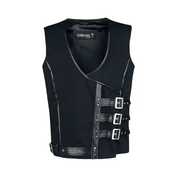 Gothicana By Emp Akephalos Vest Black thumbnail