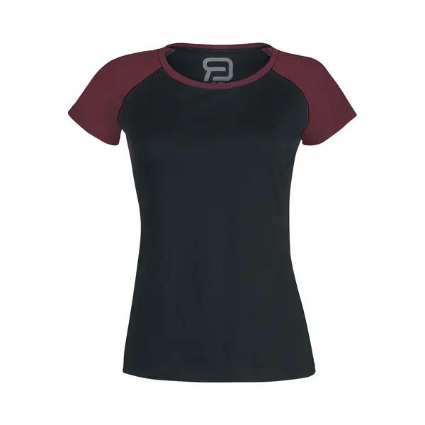 Red By Emp Short Raglan Road T-Shirt Schwarz Bordeaux In M thumbnail
