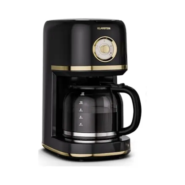 Klarstein Victoria Cafetière Filtre - Machine à Café Au Design Rétro, 1, 5 L Pour 12 Tasses, Fonction Maintien Au Chaud, Système Anti-goutte, thumbnail
