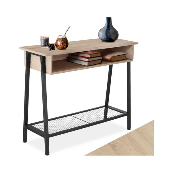 Tectake Sideboard Tralee In Light Oak thumbnail