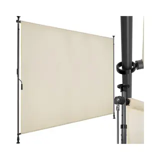 Tectake® Taija - Klemluifel - Zonwering Met Handzwengel - 200 X 310 Cm - Beige