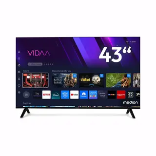 Medion Life Md 843601 Qled Smart-Tv, 108 Cm (43'') Ultra Hd Display, Hdr (High Dynamic Range), Dolby Vision®, Memc, Bluetooth®, Pvr Ready, Hbo Max,