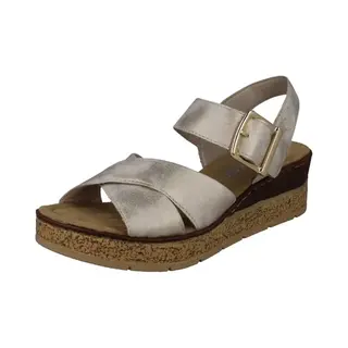 Rieker Sandalen Beige Textiel - Dames - Maat 40