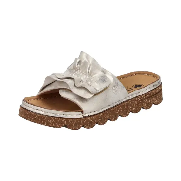 Rieker Slides Shoes, Vrouwen, Beige, Slippers, Maat, 37 thumbnail