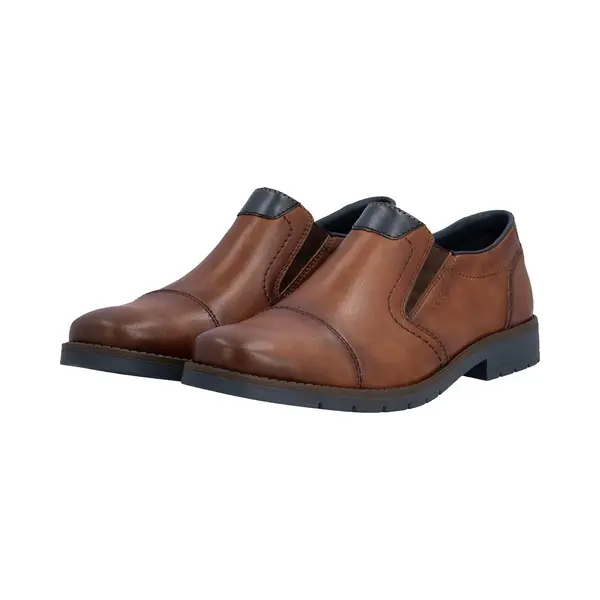 Rieker Heren Instapper Slipper Leer 13950-24 Bruin thumbnail