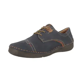Josef Seibel 59641 Fergey 41 Leren Veterschoenen Voor Dames, Blauw, 41 Eu