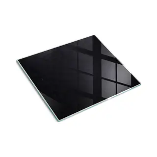 Tulup Glazen Snijplank - Zwart Prikbord Anti-Slip Snijplank - 60 X 52 Cm - Snijplank Glas - Anti-Slip Snijplank - Snijplank Van Glas - Serveerplank