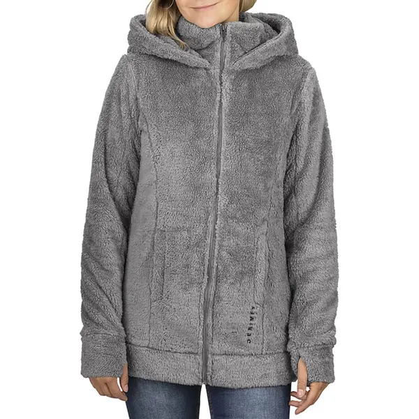 Denimfy Dames Jas DFMila Regular Fit Grijs M Volwassenen thumbnail