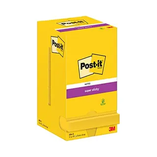 Post-It 7100290189 zelfklevend notitiepapier Vierkant Geel 90 vel Zelfplakkend